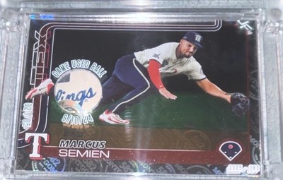 Jersey Fusion 2025 Marcus Semien Rangers #383 Game Used Ball *02/05*