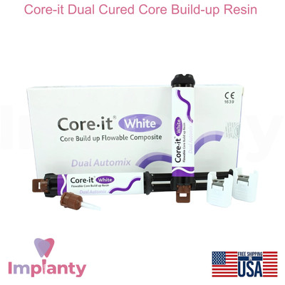 Core-it Dual Cured Core Build-up Resin Bonds Enamel & Dentin Dental Restorations