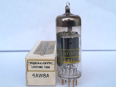 6AW8 A   Röhre  REALISTIC  LIFETIME - NEU / NOS  -  6AW8A