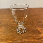 1 Vtg Anchor Hocking Berwick Boopie Clear Wine/Juice Glass 4.5” In Height