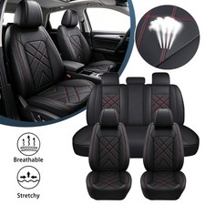 For Ford Ranger 2019-2025 Leather Car Seat Covers Full Set Protector Cushion Us