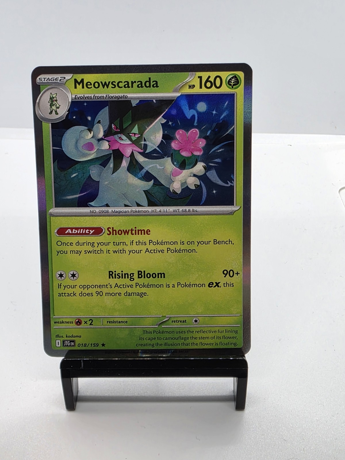 Pokemon TCG Journey Together Meowscarada Holo RARE 18/159