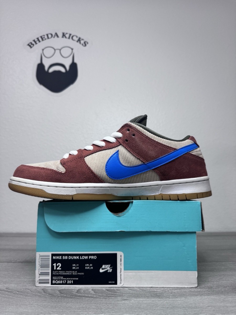 Size 12 - Nike Dunk Pro SB Low Corduroy BQ6817-201 Men