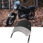 Motorcycle Windshield Windscreen 5-7'' Round Headlight For Suzuki TU250X TU250