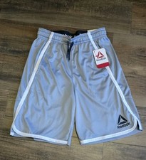 Reebok Boys Training Shorts 10/12 Light Grey
