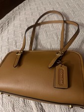 Coach Leather Swing Zip Bag in Honey Brown