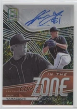 2021 Panini Spectra In the Zone Splatter Prizm 7/8 Shun Yamaguchi Auto v7j
