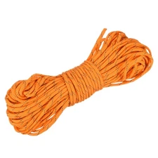 Tent Rope 101.7 Feet 4mm Nylon Reflective Guyline Camping Cord Orange