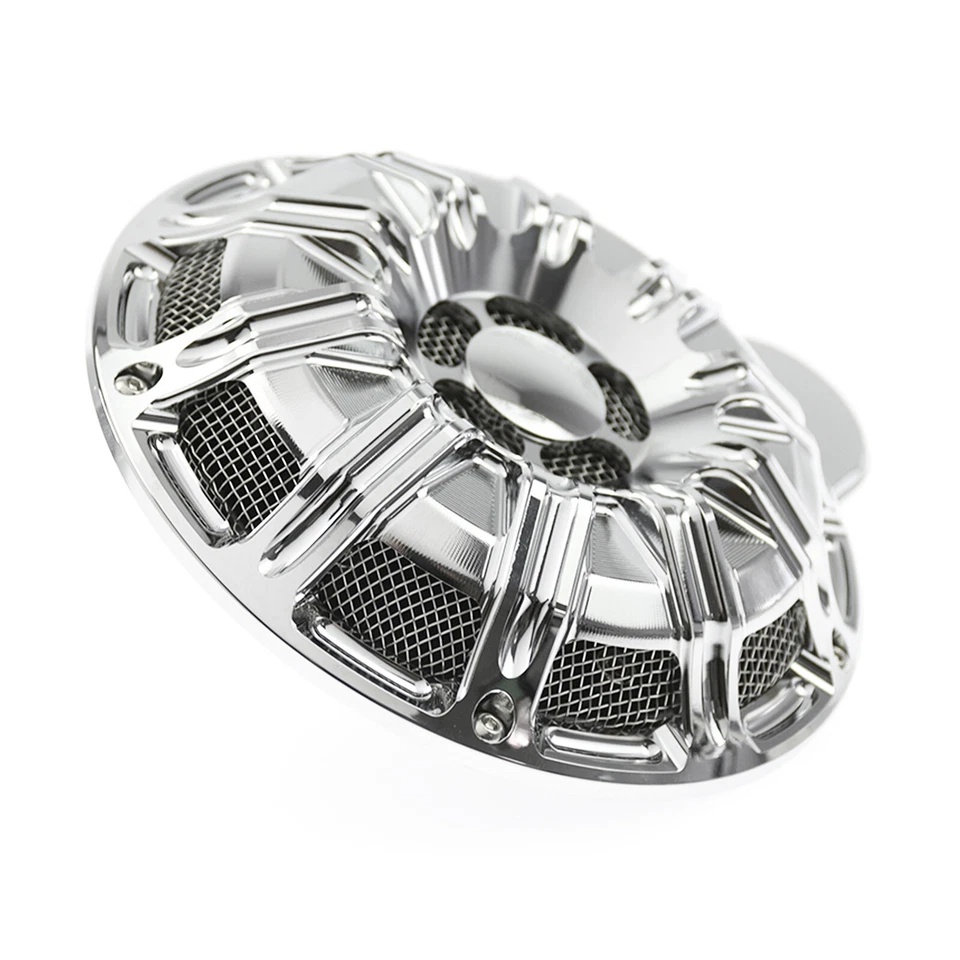 110dB Chrome Horn Speaker Cover Fit For Harley Touring Glide Big Twin 1991-2023 - Изображение 3 из 4