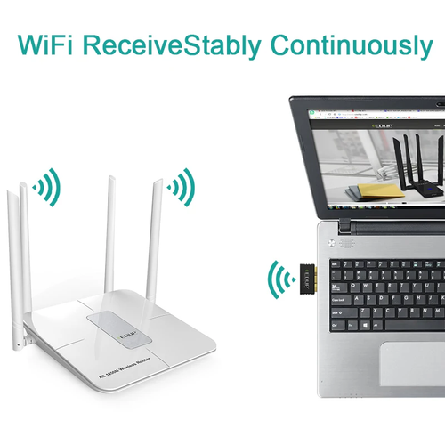 PC WiFi Adapter USB Dongle Wireless Booster LAN Adaptor 802.11n - Picture 3 of 8