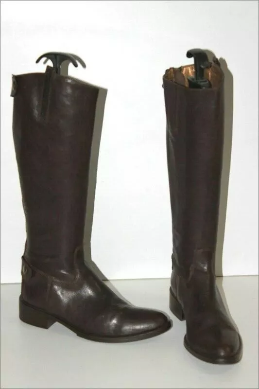 Bottes cavalieres marron cheap