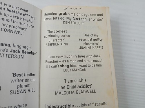 LEE CHILD x 3 Jack Reacher Books - The Sentinel, Never Go Back- The hard way-PB - Picture 9 of 14
