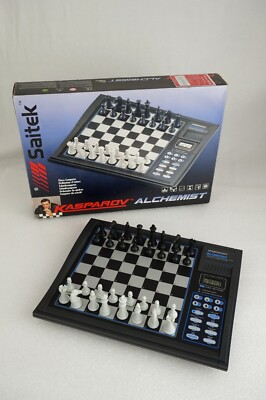 Saitek Kasparov Alchemist Chess Board Game Computer Model K01 with Figures + Box