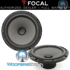 FOCAL ISN-6 THIN MOUNT CAR AUDIO POLYGLASS 6.5" MID RANGE WOOFERS MADE IN FRANCE