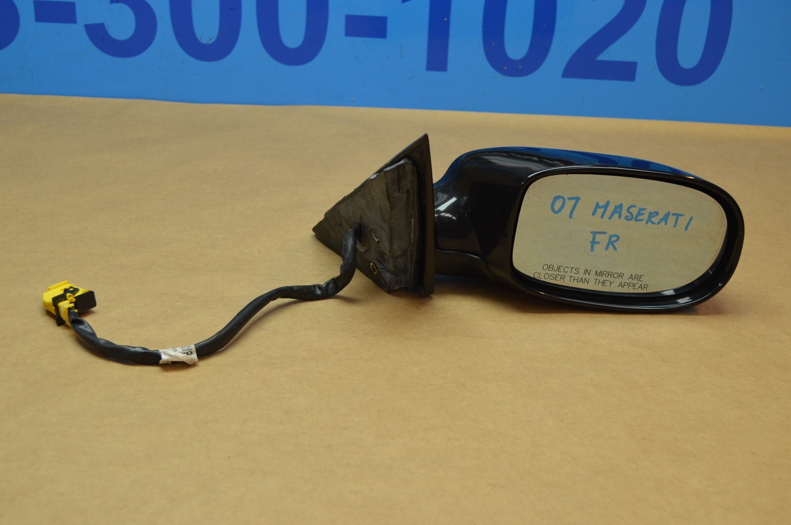 2007 M139 MASERATI QUATTROPORTE RIGHT PASSENGER SIDE DOOR MIRROR BLACK