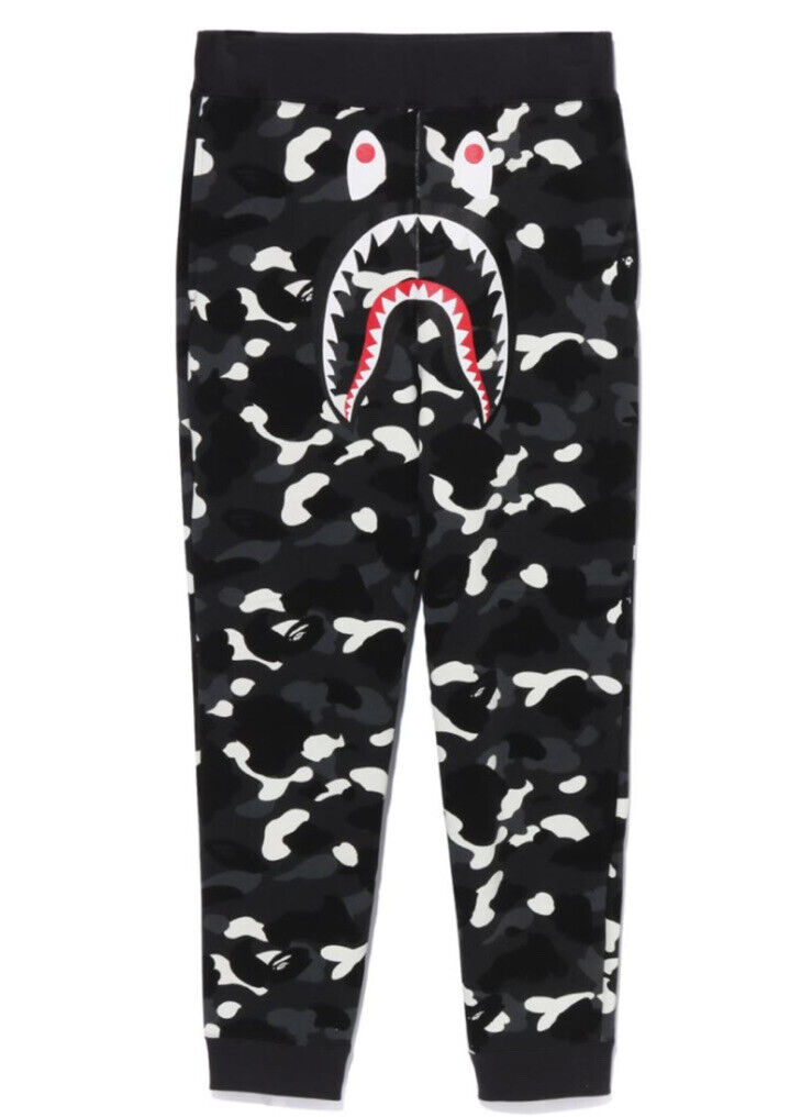 AUTHENTIC A BATHING APE BAPE CITY CAMO SHARK SWEAT PANTS MENS XL