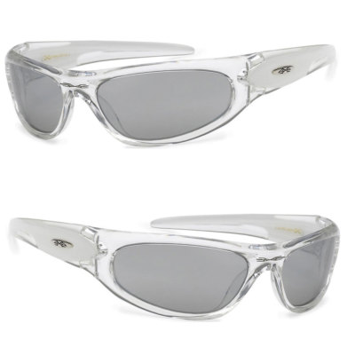 X-Loop Sport Cycling Fishing Golfing Wrap Around Sunglasses Tinted Mirror Lens