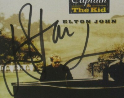 ELTON JOHN SIGNED THE CAPTAIN & THE KID CD ROCKET MAN AUTOGRAPH