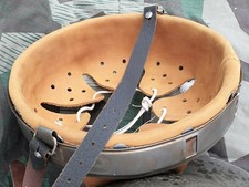 WW2 German Helmet Liner Steel, Leather ​Сhinstrap Size 64/57