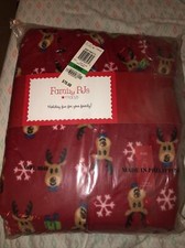 Unisex Footed Pajamas With Hood 1 Piece Adult Reindeer Christmas Fleece L