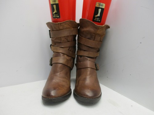 Steve Madden Yale Brown Leather Buckle 