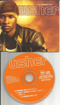 USHER w/ P. DIDDY U Remind Me w/ 2 UNRELEASED  & VIDEO CD single USA seller you