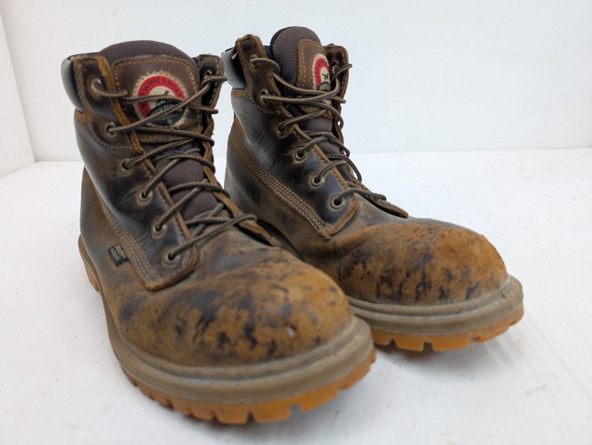 Irish Setter Red Wing Waterproof Safety Toe Hiking Boot Men’s 7.5 8-Inch Wingshooter Safety Toe Waterproof Work Boots | MJ  main image 3