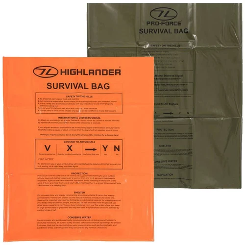 Highlander Emergency Survival Bag Shelter Waterproof Emergency Kit Rescue