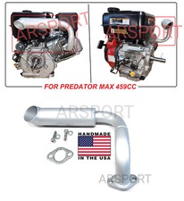 Exhaust Header pipe Compatible with Predator Max 459 Surface Drive Motor.