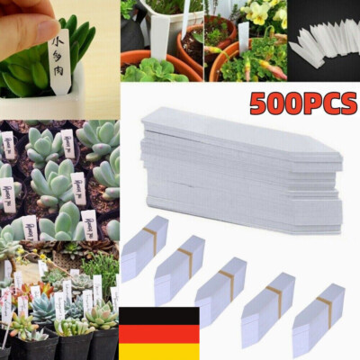 100-500Tlg Stecketiketten farbig bunt Pflanzetiketten Pflanzenschilder Etikettn