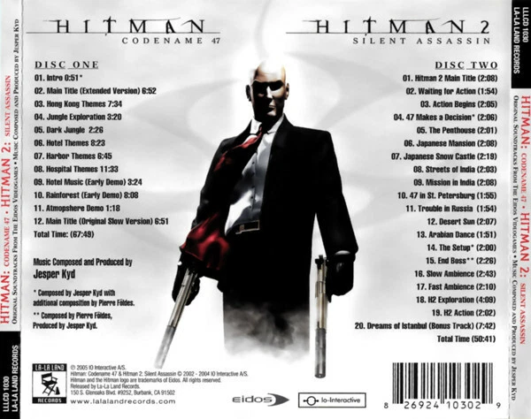 Hitman:Codename 47 & Silent Assassin (2000-2002) Score 2CDs/signed by Jesper Kyd - Bild 2 von 2