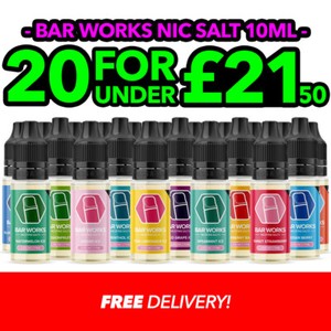 Bar Works | 10ml Nic Salt | E Liquid | Vape Juice | 5mg/10mg/20mg | All  Flavours | eBay UK