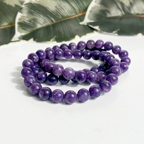 4mm-10mm Natural Gemstone Beaded Stretch Bracelet Crystal Healing Reiki Gifts - Picture 409 of 440