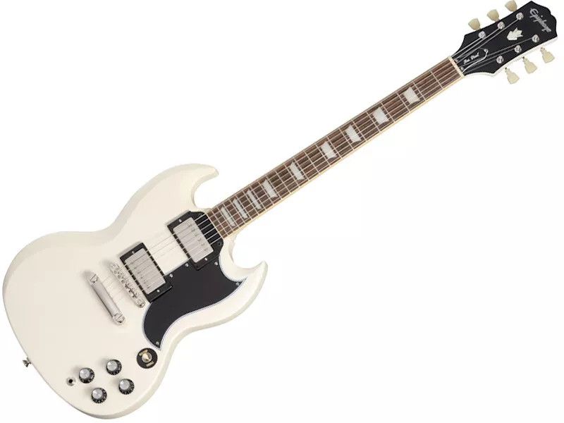Epiphone 1961 Les Paul SG Standard Aged Classic White with hard