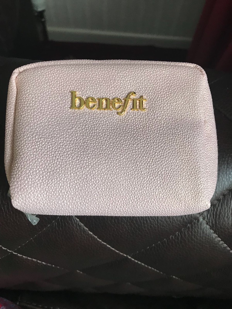 Benefit Pink Small Make Up Bag Brand New UK