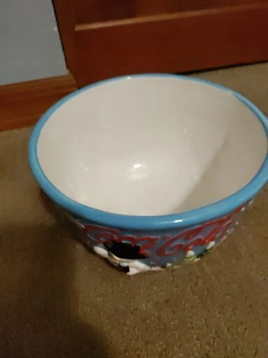 Coca Cola Navidad Muñeco de Nieve Cuenco Porcelana Multicolor  Foto 4 de 4