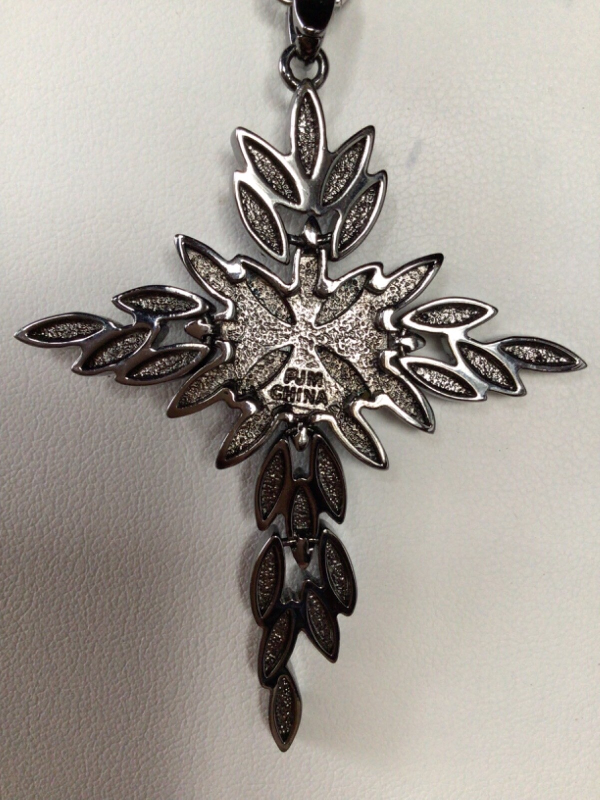 PJM Signed Dangling Leaf Moveable Religious Cross… - image 10