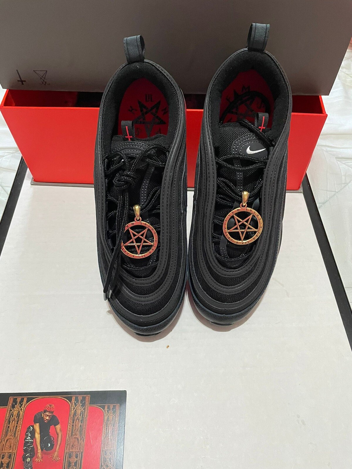 Lil Nas X MSCHF Air Max 97 Satan Custom Limited Edition 566Of 666 Men's  Size 9 | eBay