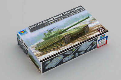 Trumpeter Scale Models 9602 1/35 Soviet T-72 Ural Tank with Kontakt1 Model Kit