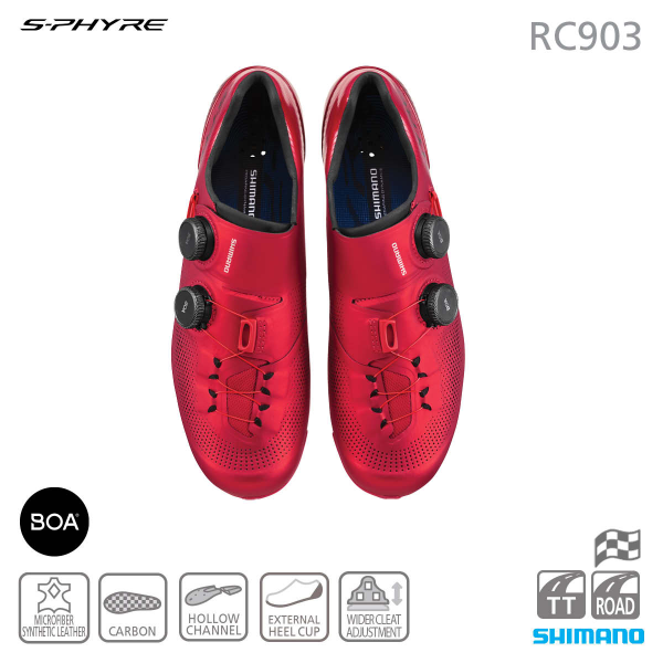 SHIMANO SH-RC903 SALE $349 (RRP$599) SPD SHOES RED 46E | eBay