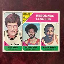 1975-76 Topps ABA Set NATER GILMORE BARNES #225 *GEM MINT* VENDING PRISTINE