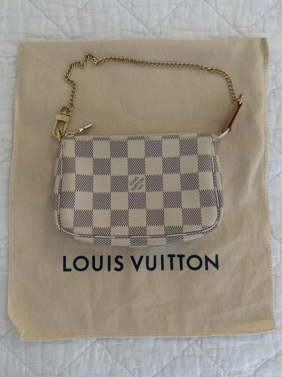 Louis Vuitton Mini Pochette Accessoires in Damier Azur