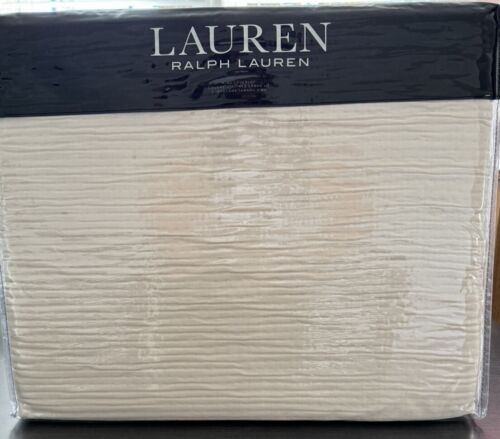 Ralph Lauren Home Spencer Matelasse KING SIZE Quilt/Coverlet Flax NEW $385