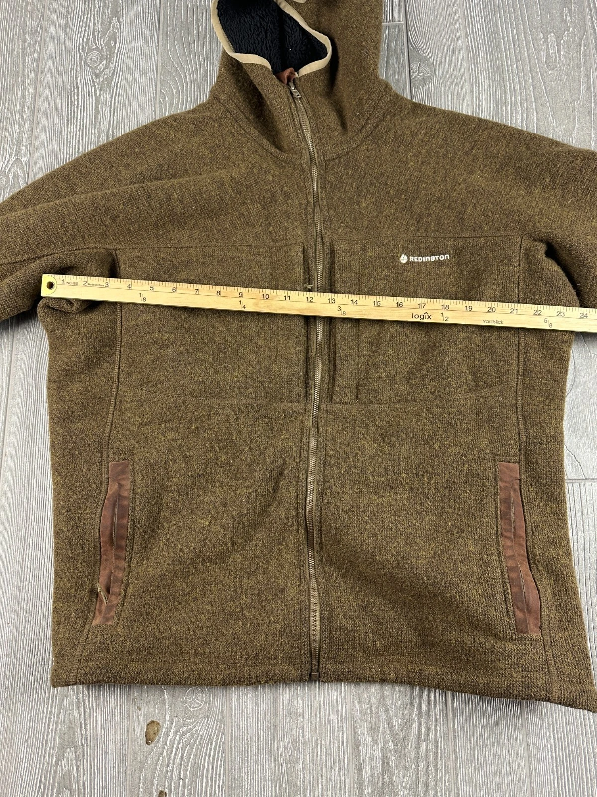 tackle-apparel redington zip up wool blend jacket
