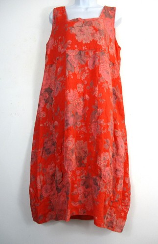 Lagenlook 100% Leinen ITALIAN Sommerkleid Taschen Größen: Einheitsgröße Regular - Foto 9 di 67