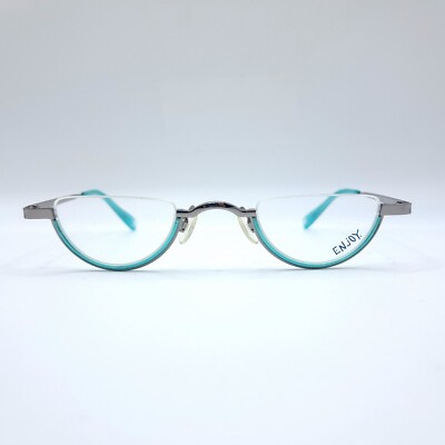 Enjoy E 1767 C 140 Halbmond (Halbrunde) Brille Silber/petrol 40 25