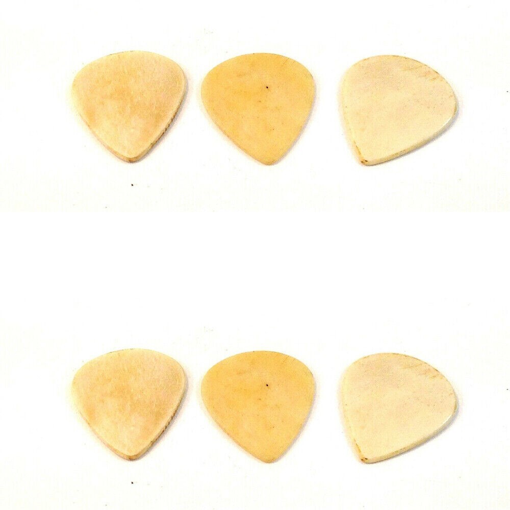 Clayton Guitar Picks Exotic Series Sleek Bone 6 Pack