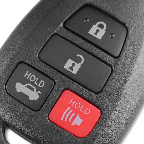 2Pcs For Toyota Camry Avalon Corolla Venza 4 Buttons Smart Key Case Shell Fob - Picture 3 of 5