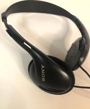 Sony MDR-023 Headphones Vintage Adjustable Wired Black - No Earpads - Tested