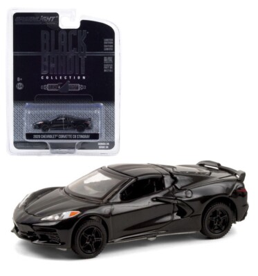 Greenlight 1:64 2020 Schwarz Chevrolet Corvette C8 Stingray Modelle 28050 F